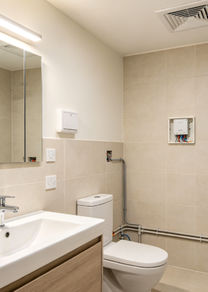 Bathroom Electrical Installation with Safety Compliance